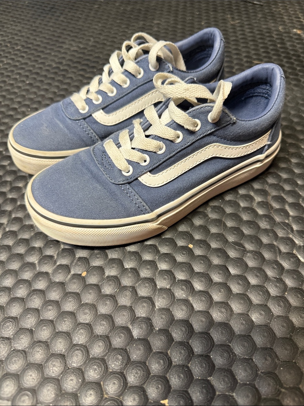 Vans Kids Old Skool Sneakers in Blue and White